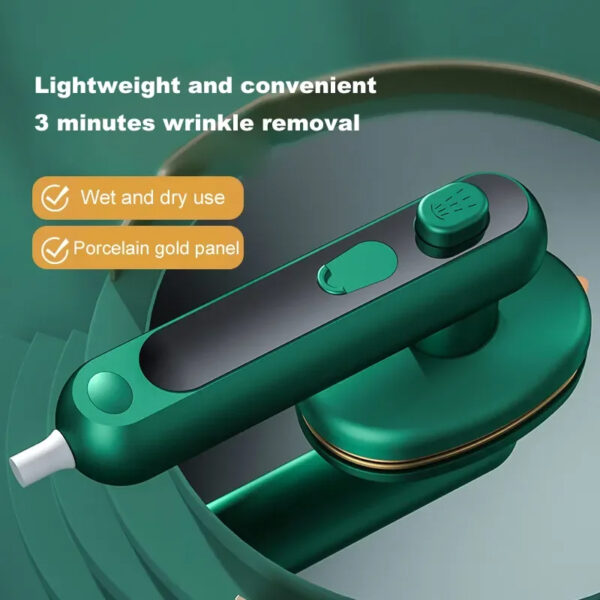 Mini Travel Steam Iron – Pocket Size, Powerful Press - LA141 - Image 2