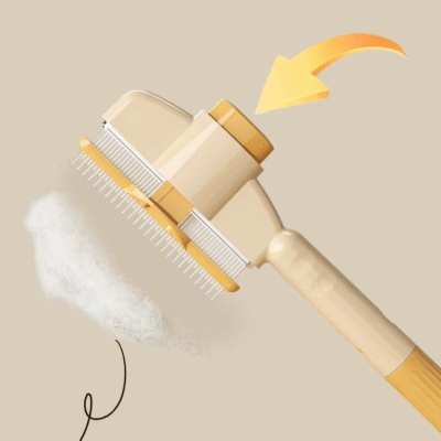 Double-Sided Stainless Steel Pet Grooming Brush