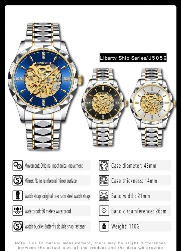 Luxury Automatic Mechanical Men's Watch - LW003 - Image 5