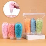 2026 Eco-Friendly Trending Products Portable Pink Silicone 100ML Refillable Shampoo Bottle BPA-Free Travel Essentials Kit Lotion