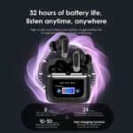 Fashion V8 Pro in Ear Tws Earbuds ANC Active Noise Cancelling Earbuds LED Touch Screen Waterproof Wireless Headphones Earbuds 5