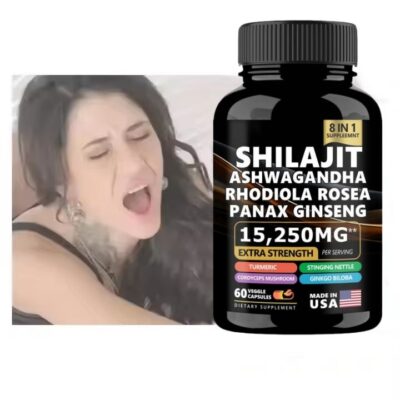 OEM Shilajit Capsules Immunity Energy Health Supplement Turmeric Ashwagandha Rhodiola Rosea Panax Ginseng Energy Booster