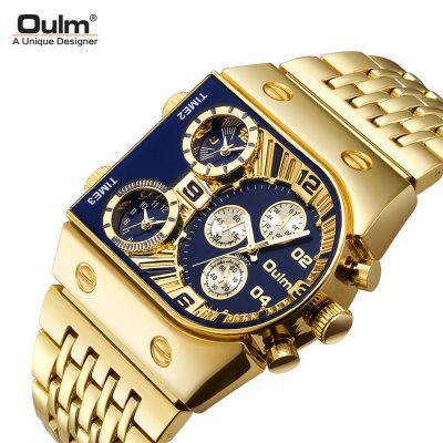 New Trending Hot Sale Man Quartz Watches Stainless Steel Luxury Gold Wrist Watches for Men Jam Tangan Pria Erkek Saat